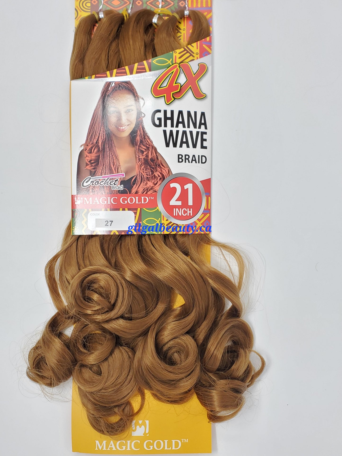 Ghana Wave Braid 4X, 21"