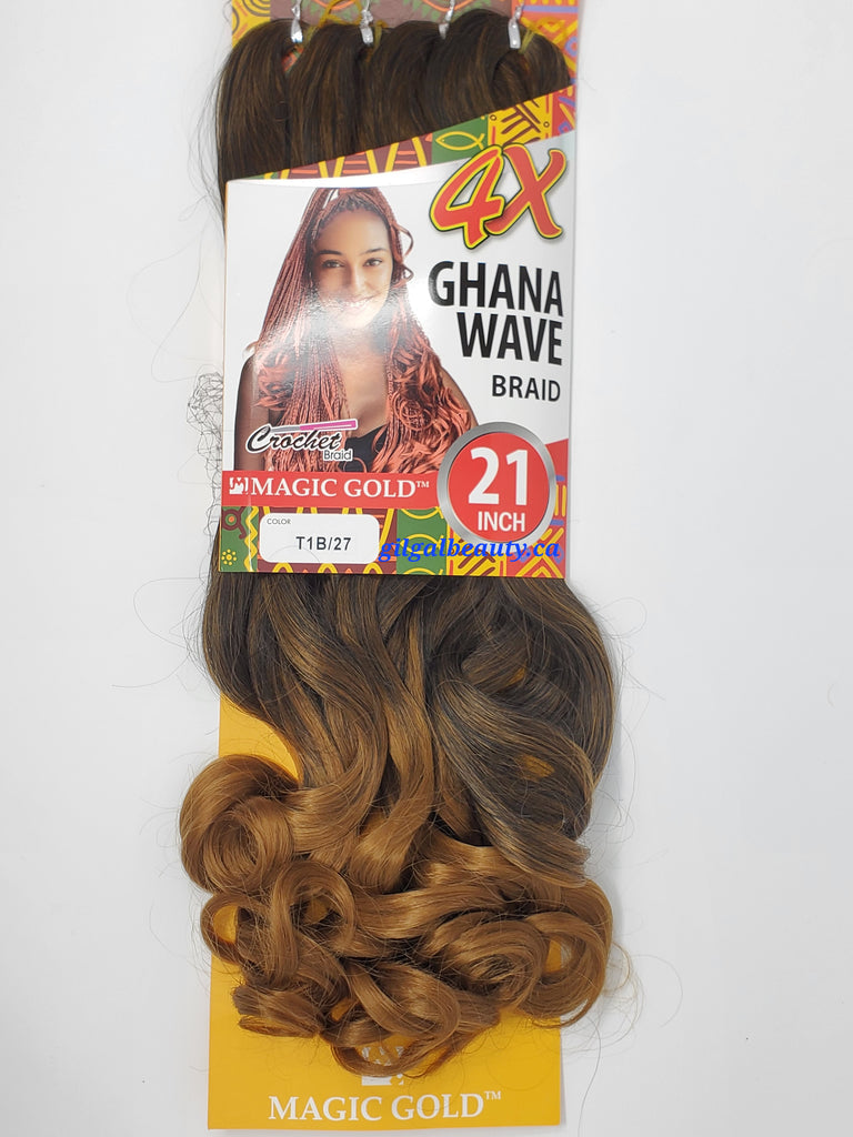 Ghana Wave Braid 4X, 21"