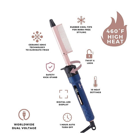 ANNIE HOT & HOTTER 4IN1 CERAMIC IONIC DIGITAL INTERCHANGEABLE HAIR STYLER