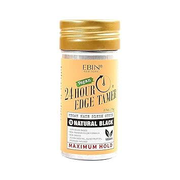 EBIN NEW YORK 24 Hour Edge Tamer Vegan Hair Sleek Stick Natural Black Maximum Hold