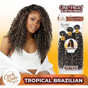 CURLS KINKS & CO_MULTI_TROPICAL BRAZILIAN 18"20"22"