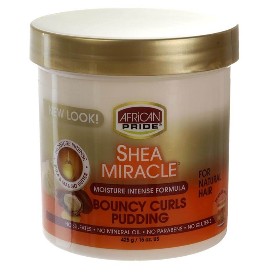 African Pride Shea Miracle Bouncy Curls Pudding (15oz) | Miami Beauty Supply