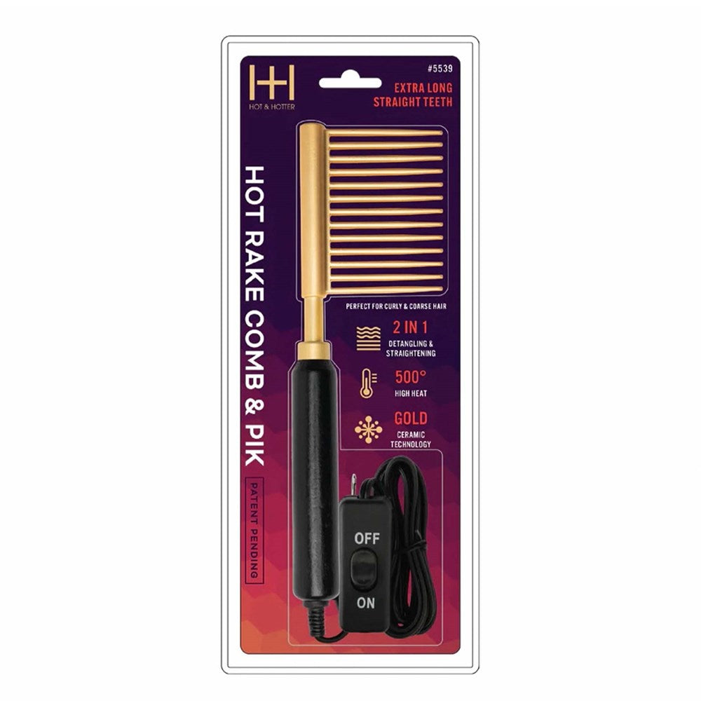 ANNIE HOT & HOTTER CERAMIC HOT RAKE COMB & PIK