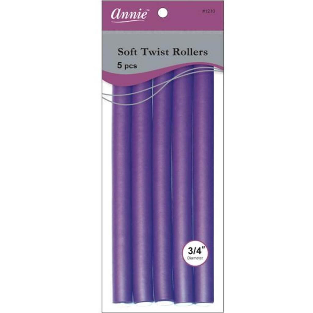 Annie - Soft Twist Rollers 3/4" Diameter (10" Long) | Miami Beauty Supply