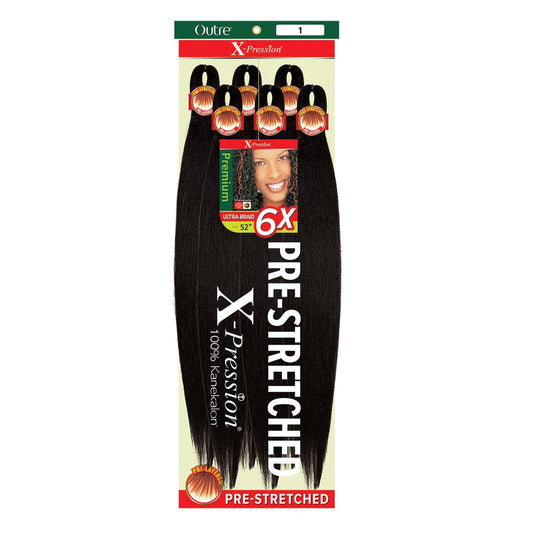 X-PRESSION BRAID-PRE STRETCHED BRAID52 6x