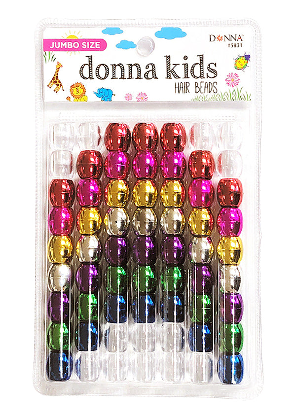 Donna Kids Jumbo LG PK Bead #5831 Metalic Asst Mixed
