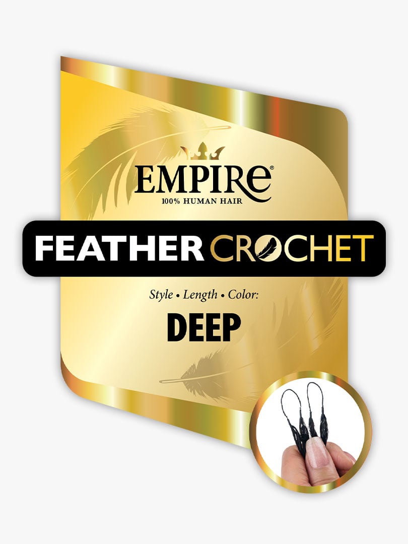 EMPIRE FEATHER CROCHET_DEEP 14 "