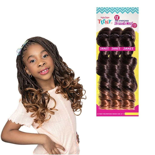 Janet Teeny Pre-Stretched French Curl 32″ - 3X | Miami Beauty Supply