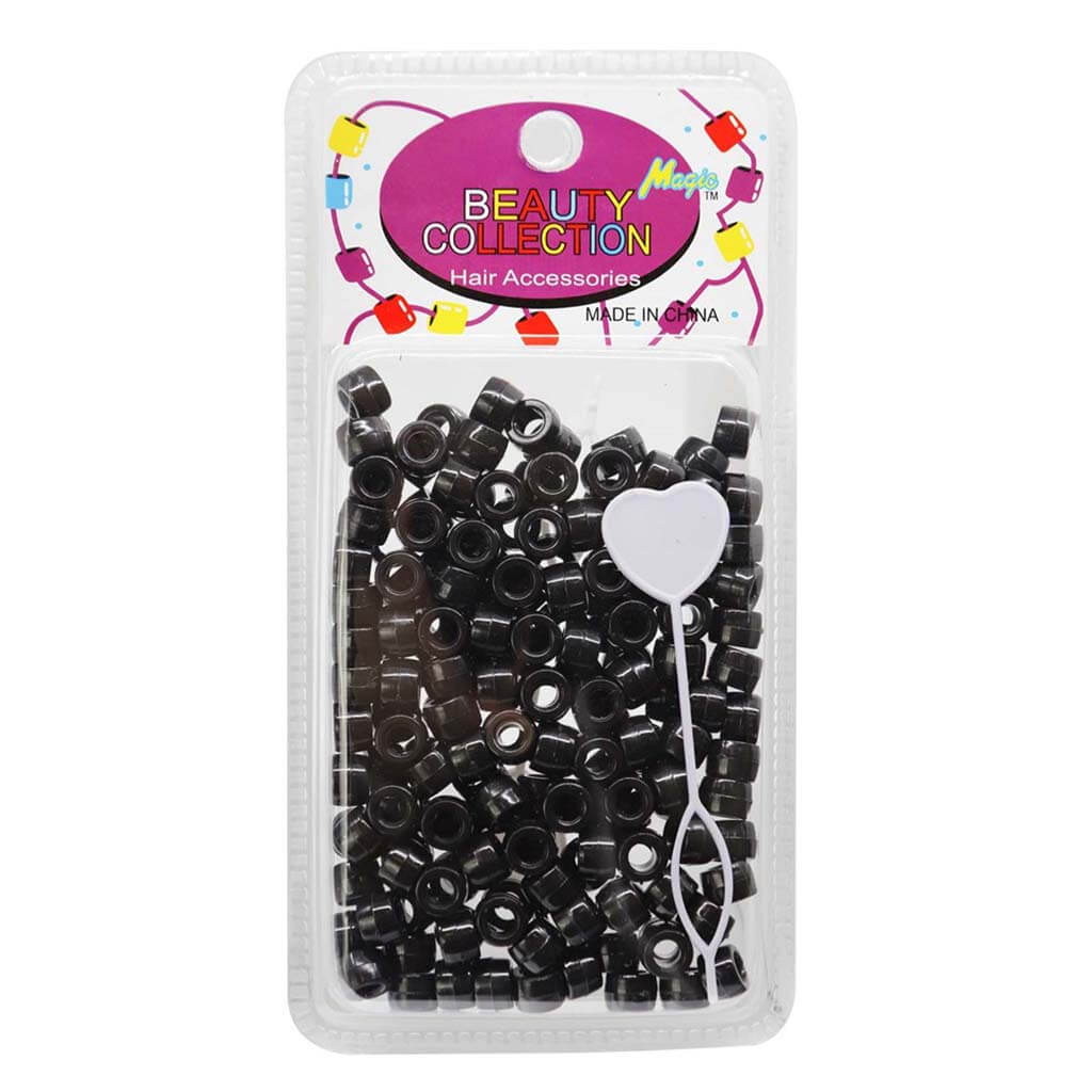 MAGICCOLLECTIONRoundPlasticBeadsBlack.jpg | Miami Beauty Supply