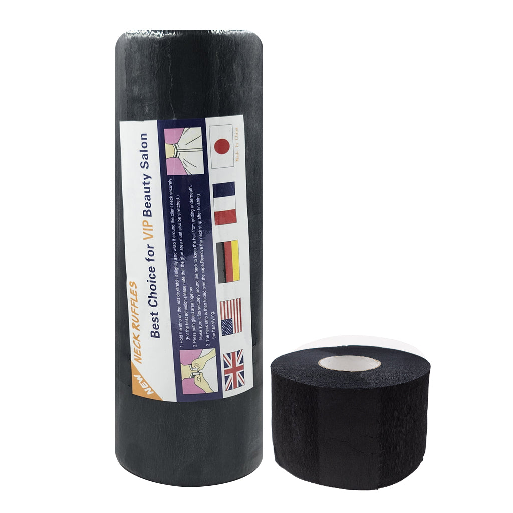 Neck Ruffles Paper-Black (5 IN 1) #99198 (5 rolls/pk) -pk