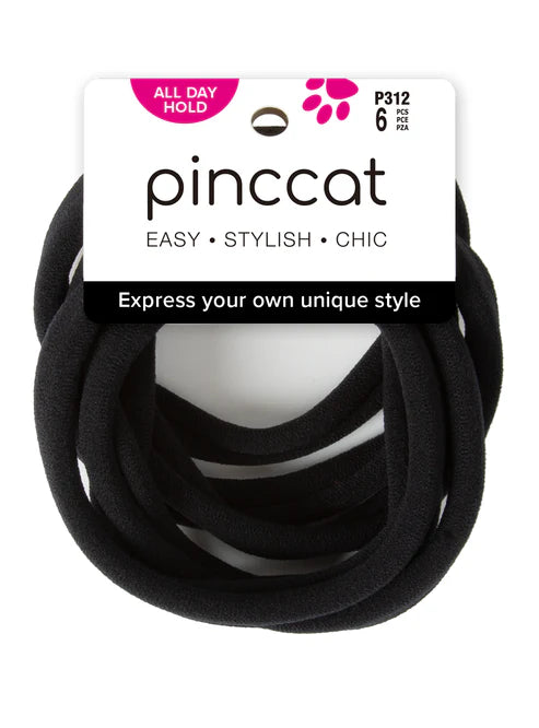 PINCCAT PONYTAIL HOLDER (PACK of 6) Black