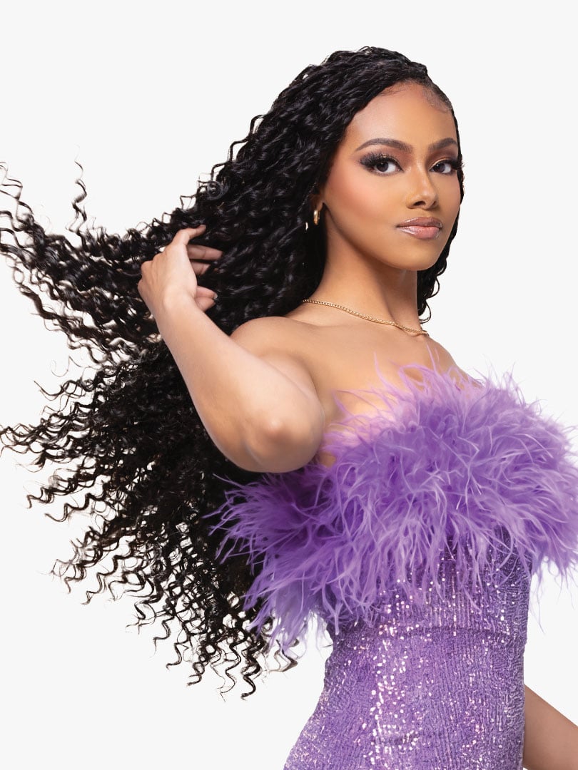 PREMIUM TOO_FEATHER CROCHET_DEEP 22″