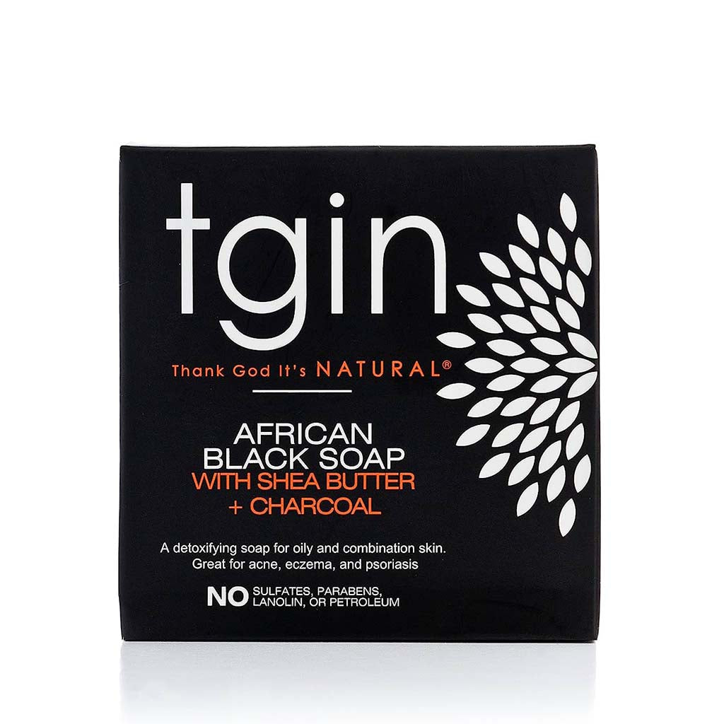 TGIN African Black Soap with Shea Butter + Charcoal | Miami Beauty Supply