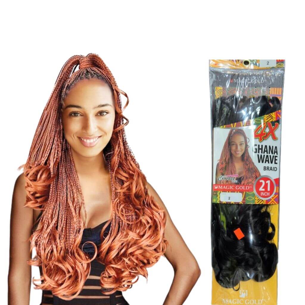 Ghana Wave Braid 4X, 21" | Miami Beauty Supply