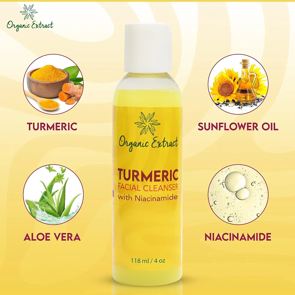 Organic Extract Turmeric Facial Cleanser 4 oz