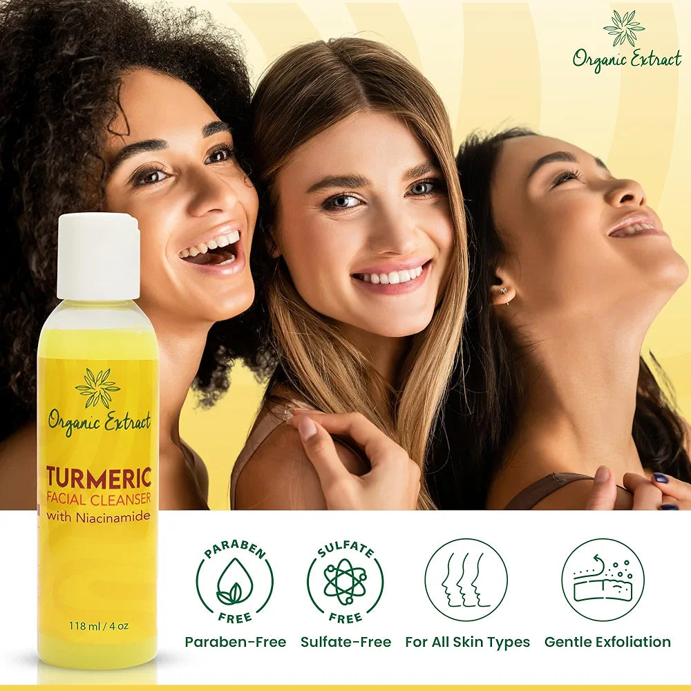 Organic Extract Turmeric Facial Cleanser 4 oz