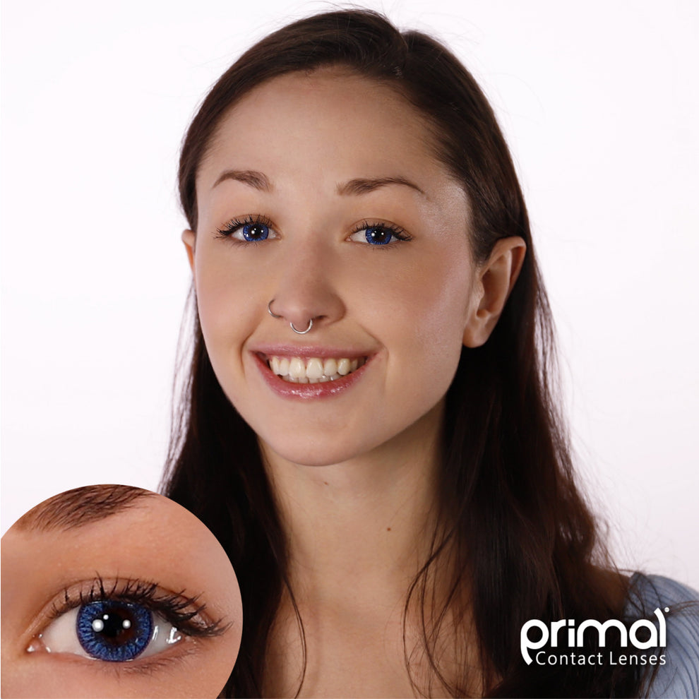 PRIMAL® Enchanted Azure - Blue Colored contact Lenses 22701
