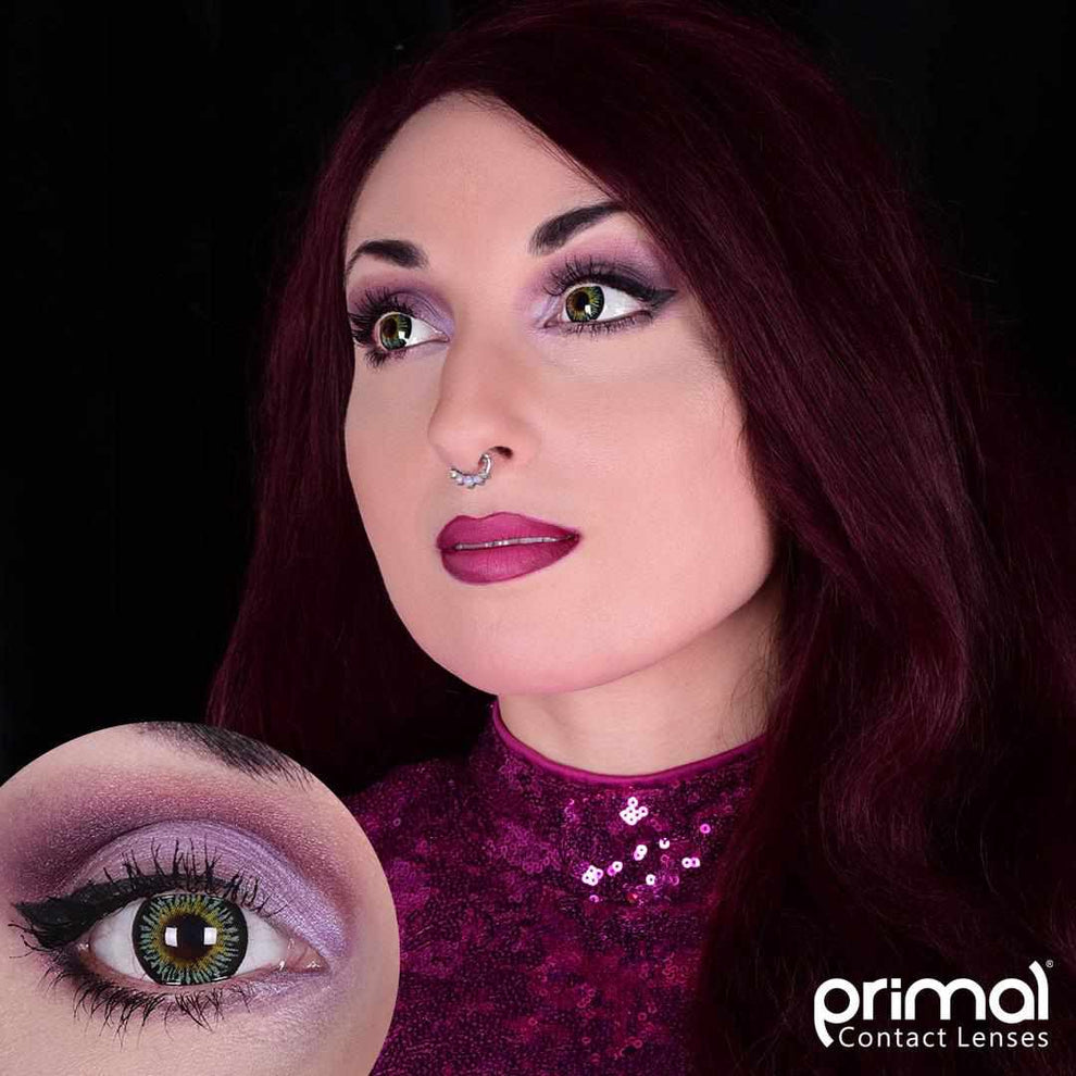 PRIMAL® Temptress Emerald - Green Colored Contact Lenses 22662