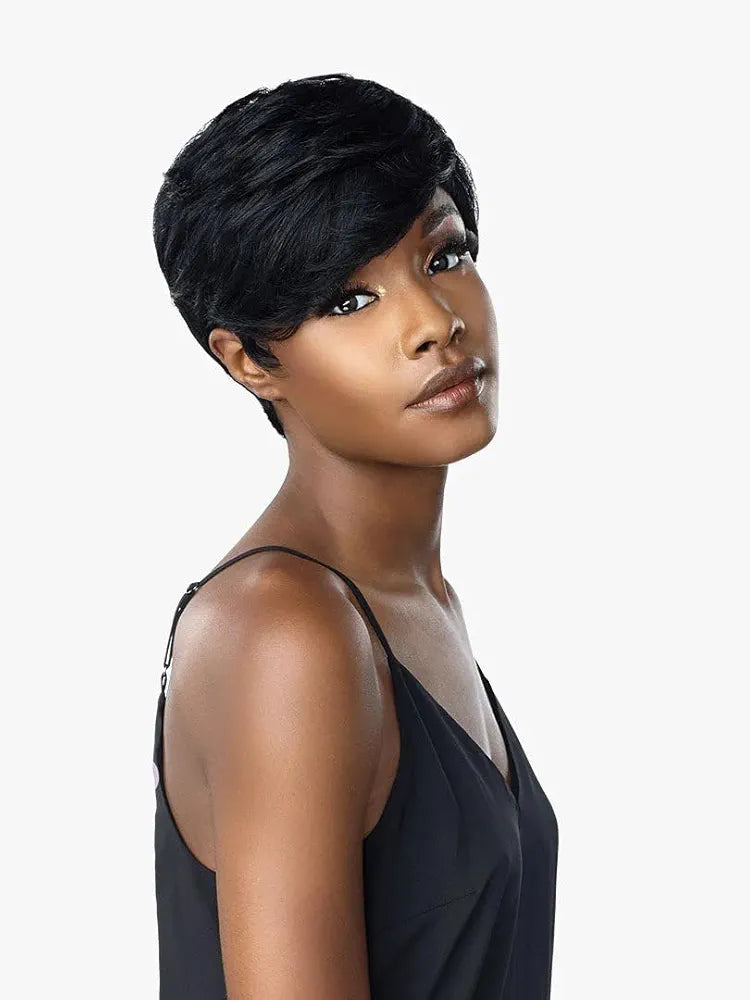 Sensationnel Empire 100% Human Hair Salt & Pepper Series Wig