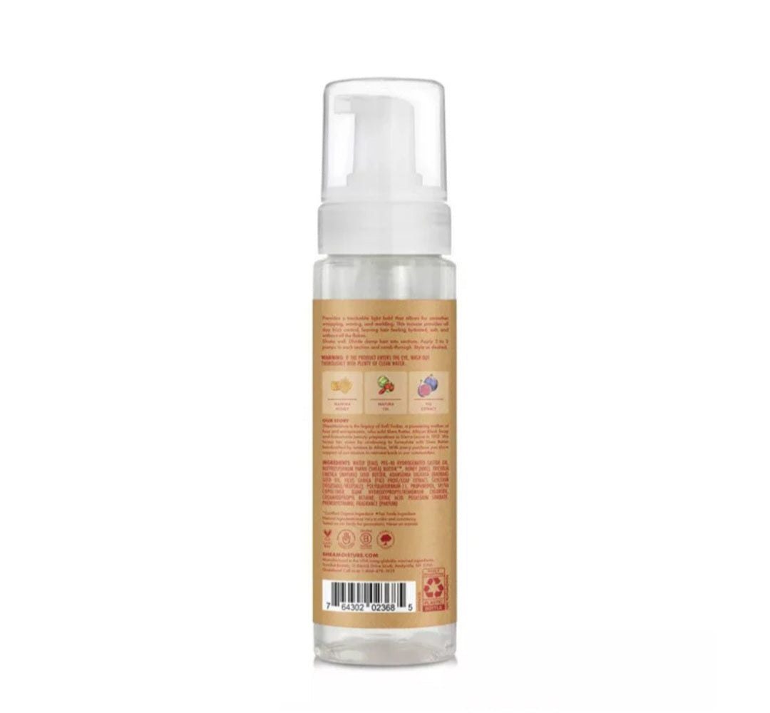 SHEA MOISTURE Manuka Honey & Mafura Oil Hydrating Wrap & Set Hair Mousse 7.5oz