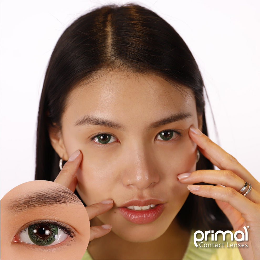 PRIMAL® Aurora Jade - Green Colored Contact Lenses 22527