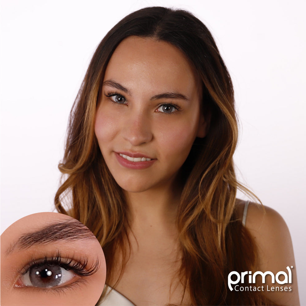 PRIMAL® Charm Pearl Ash - Grey Colored Contact Lenses 22664