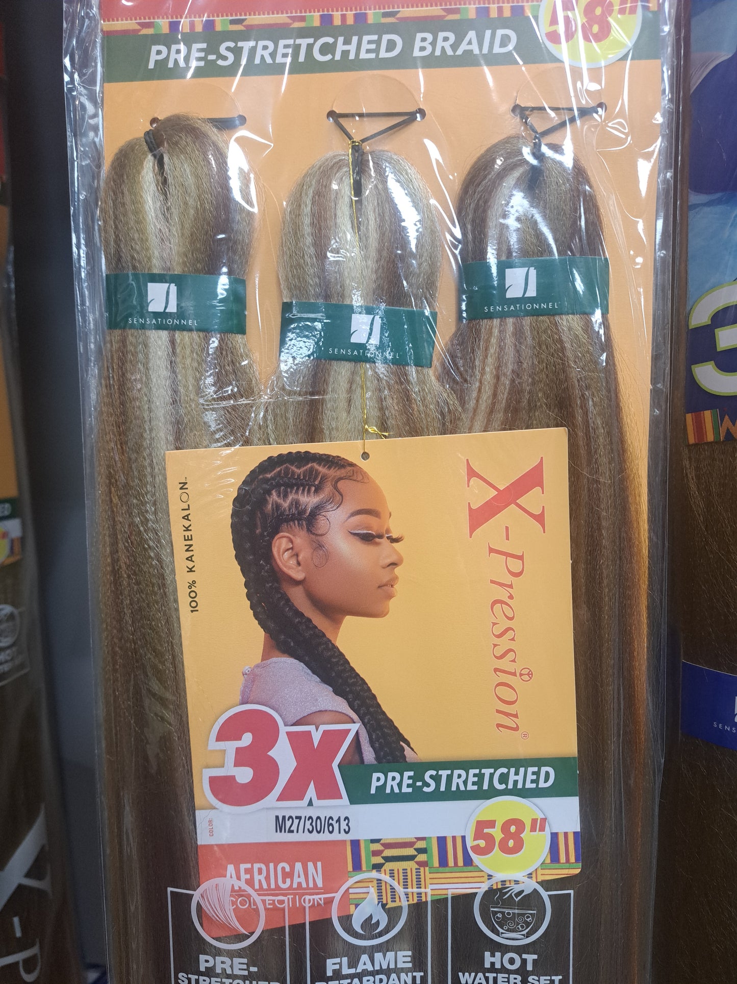 SENSATIONNEL Synthetic African Collection X-pression 3x Volume Pre-stretched Braid 58