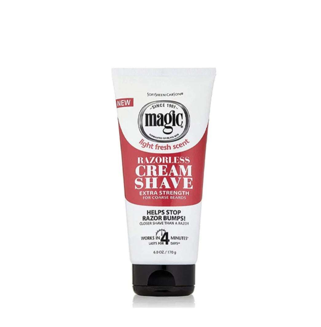 MAGIC RAZORLESS CREAM SHAVE 6OZ
