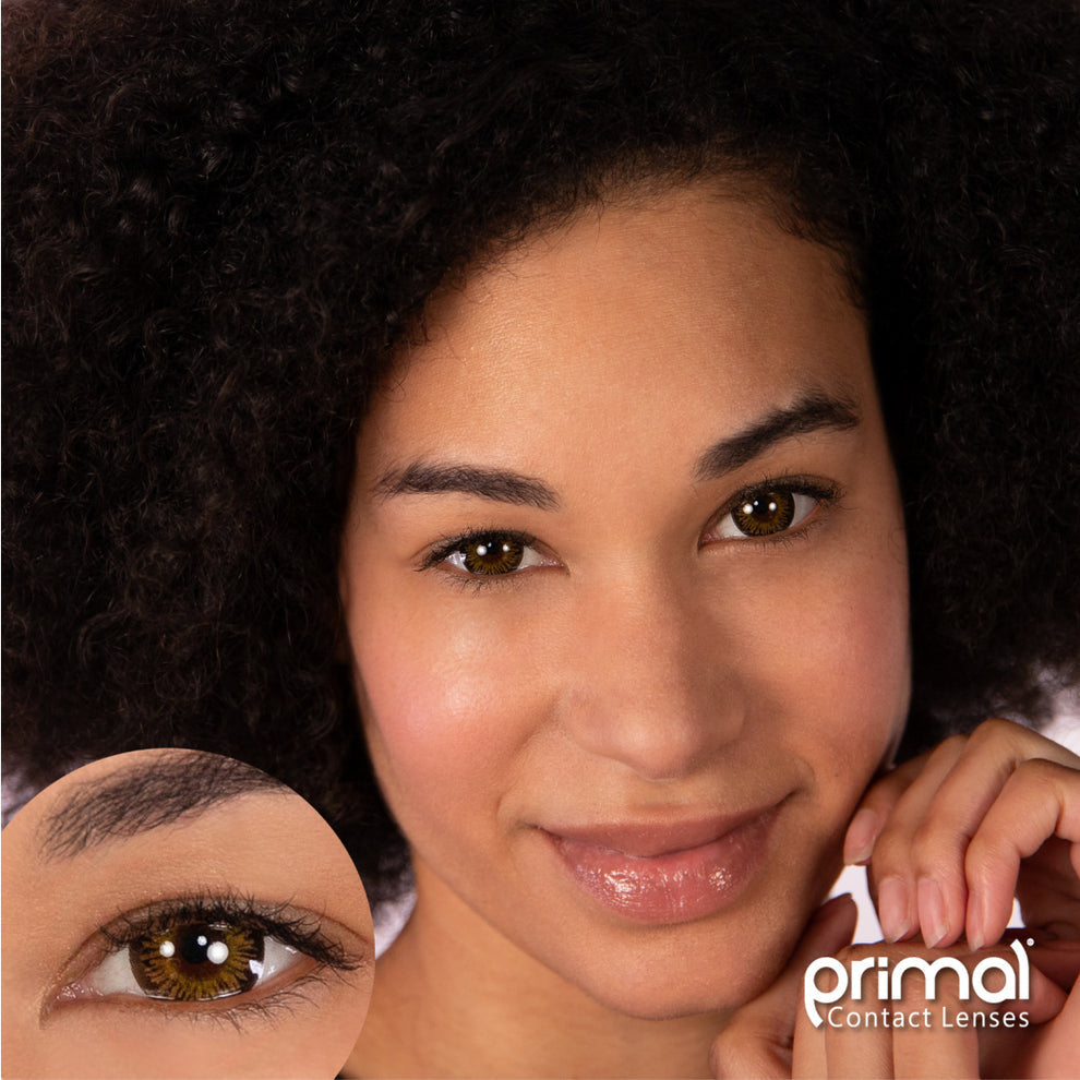 PRIMAL® Temptress Chestnut - Brown Colored Contact Lenses 22660