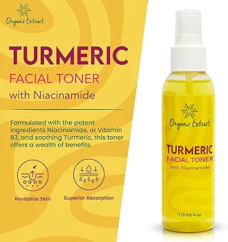 Organic Extract Turmeric Facial Toner 4 oz