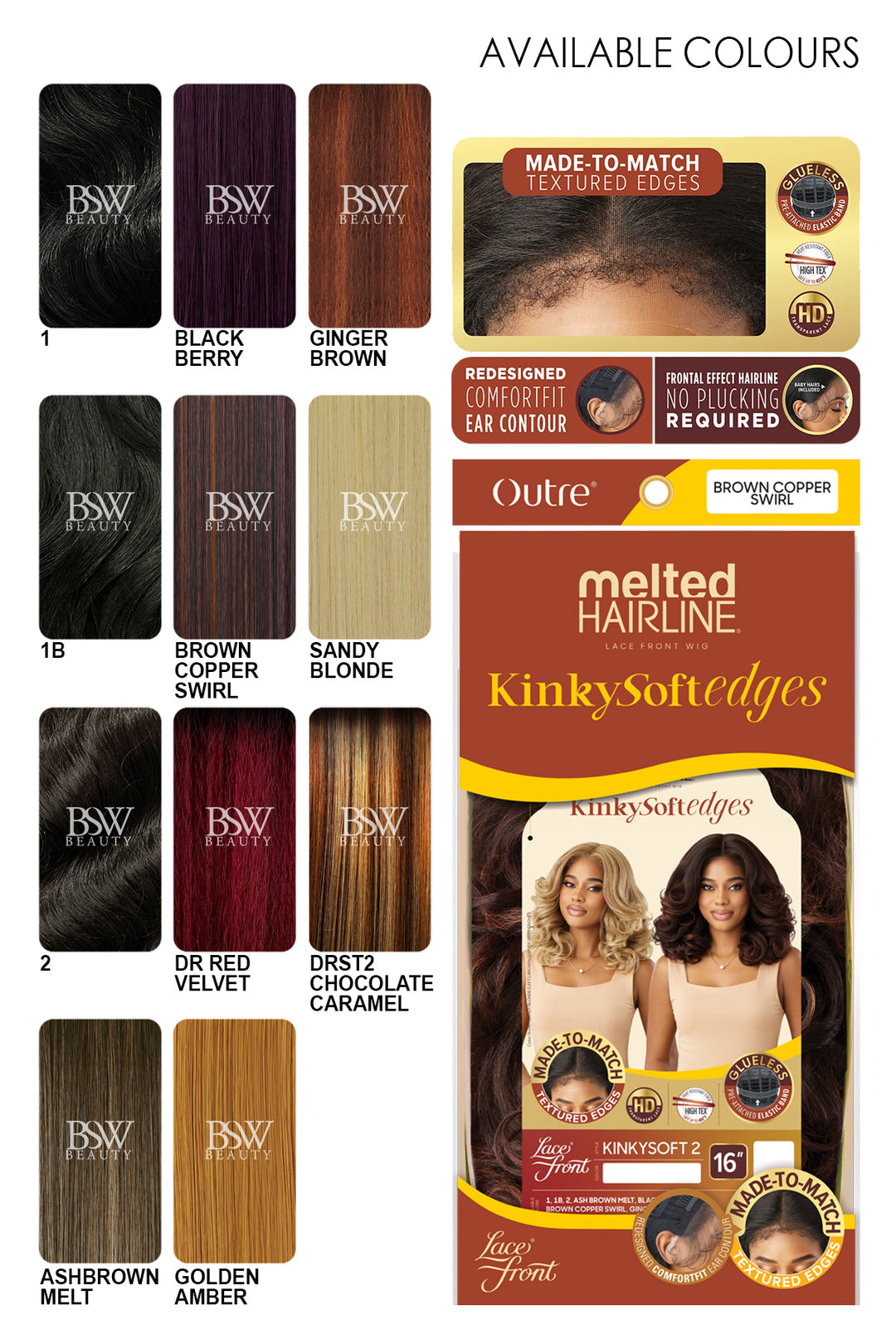 OUTRE MELTED HAIRLINE LACE FRONT WIG - KINKY SOFT 2