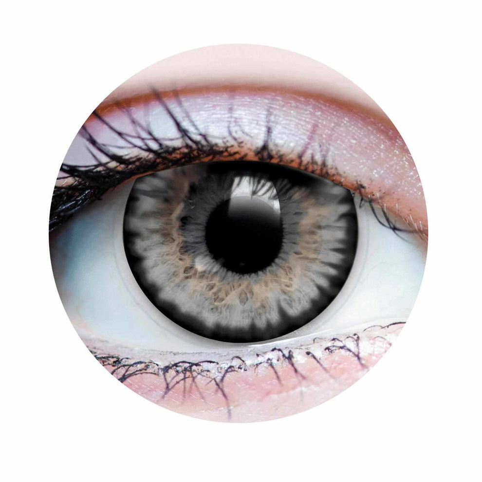 PRIMAL® Starlight Ash - Grey Colored contact lenses. 22507