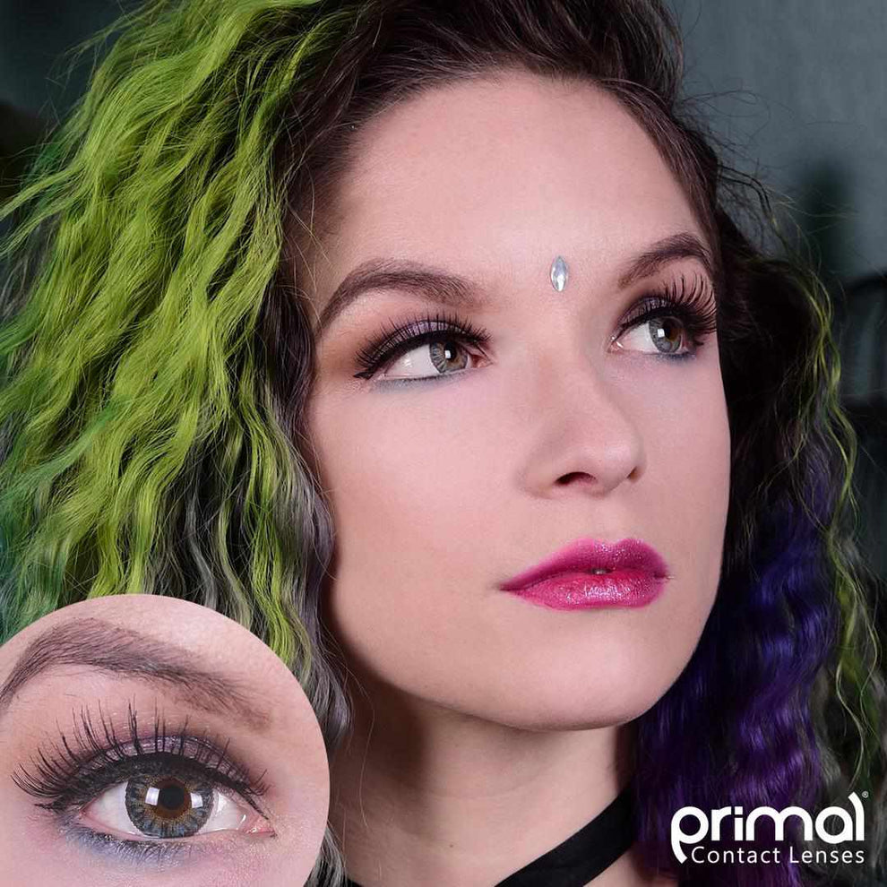 PRIMAL® Delightful Azure - Blue Colored Contacts 22742
