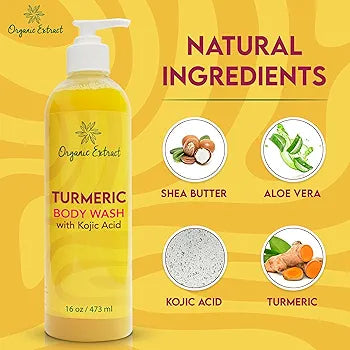 Organic Extract Turmeric Body Wash 16 oz