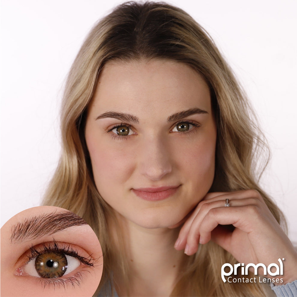 PRIMAL® Delightful Honey - Light Brown Colored Contacts 22747
