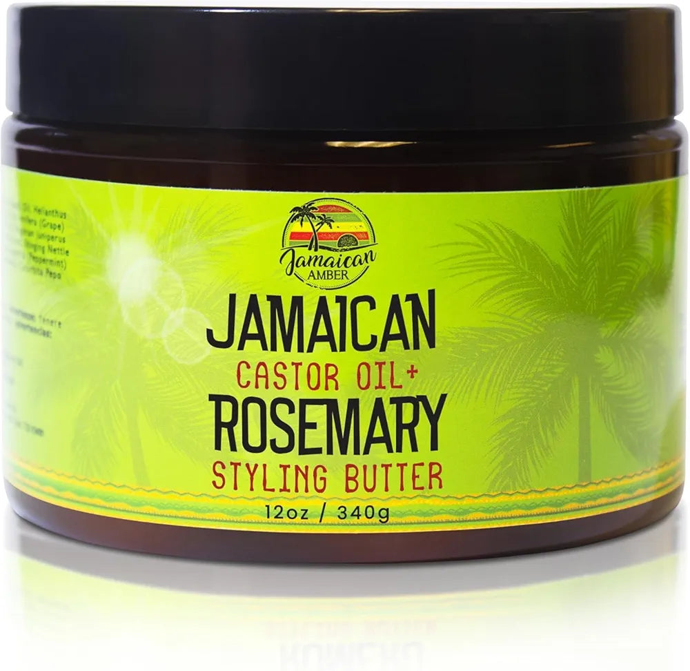 Jamaican Amber Jamaican CASTOR OIL ROSEMARY STYLING BUTTER 12OZ