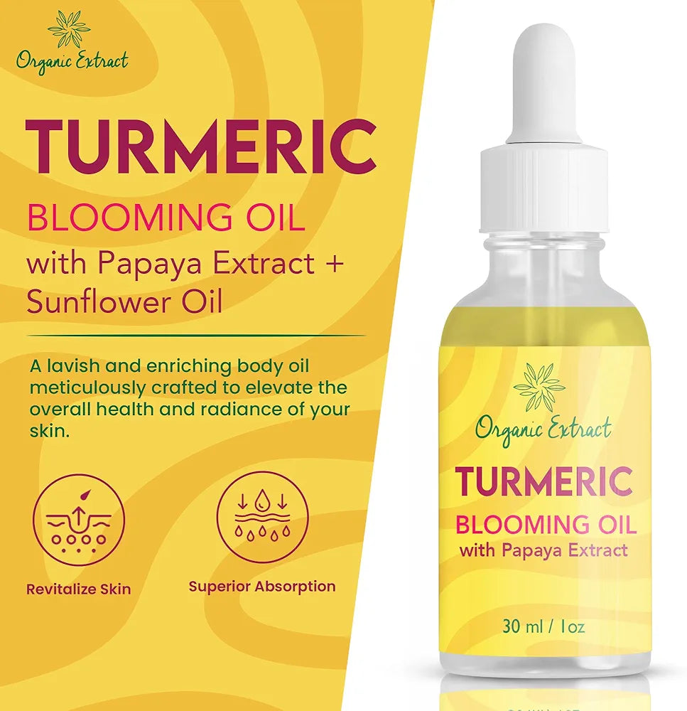 Organic Extract Turmeric BLOOMING OIL 1.OZ