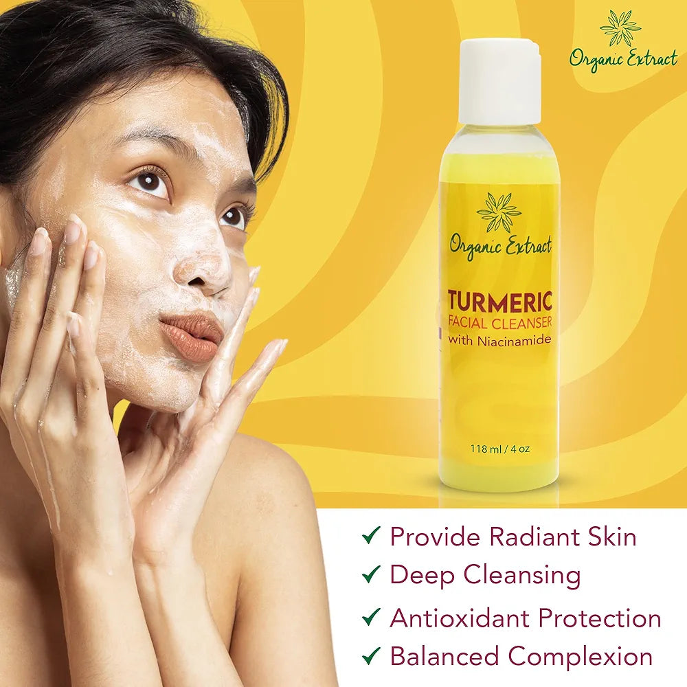Organic Extract Turmeric Facial Cleanser 4 oz