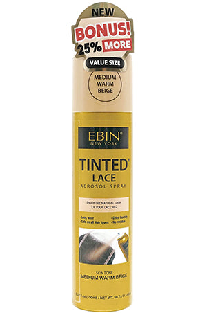 Ebin Tinted Lace Spray(150ml)-Midum Warm Beige