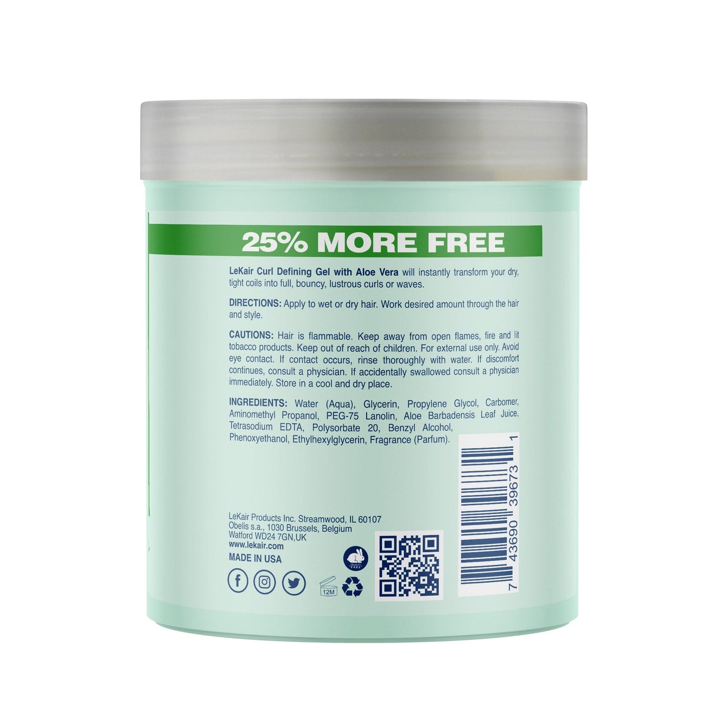 LeKair Curl Defining Styling Gel_Aloe Vera (20 oz)