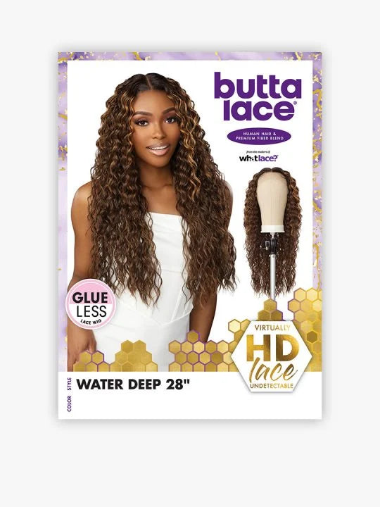 BUTTA LACE HUMAN HAIR BLEND WATER DEEP 28″
