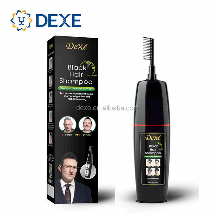 Dexe Black Hair Shampoo -comb(180ml)#5