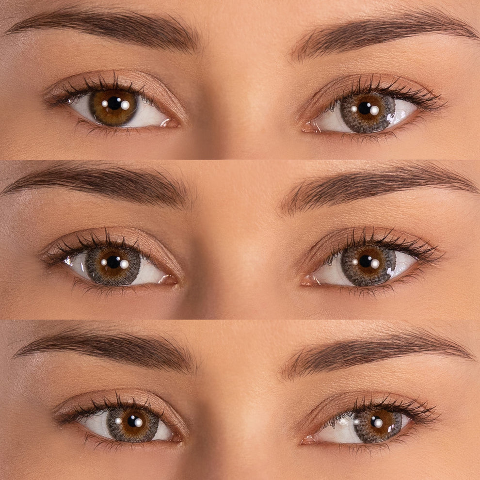 PRIMAL® Starlight Ash - Grey Colored contact lenses. 22507