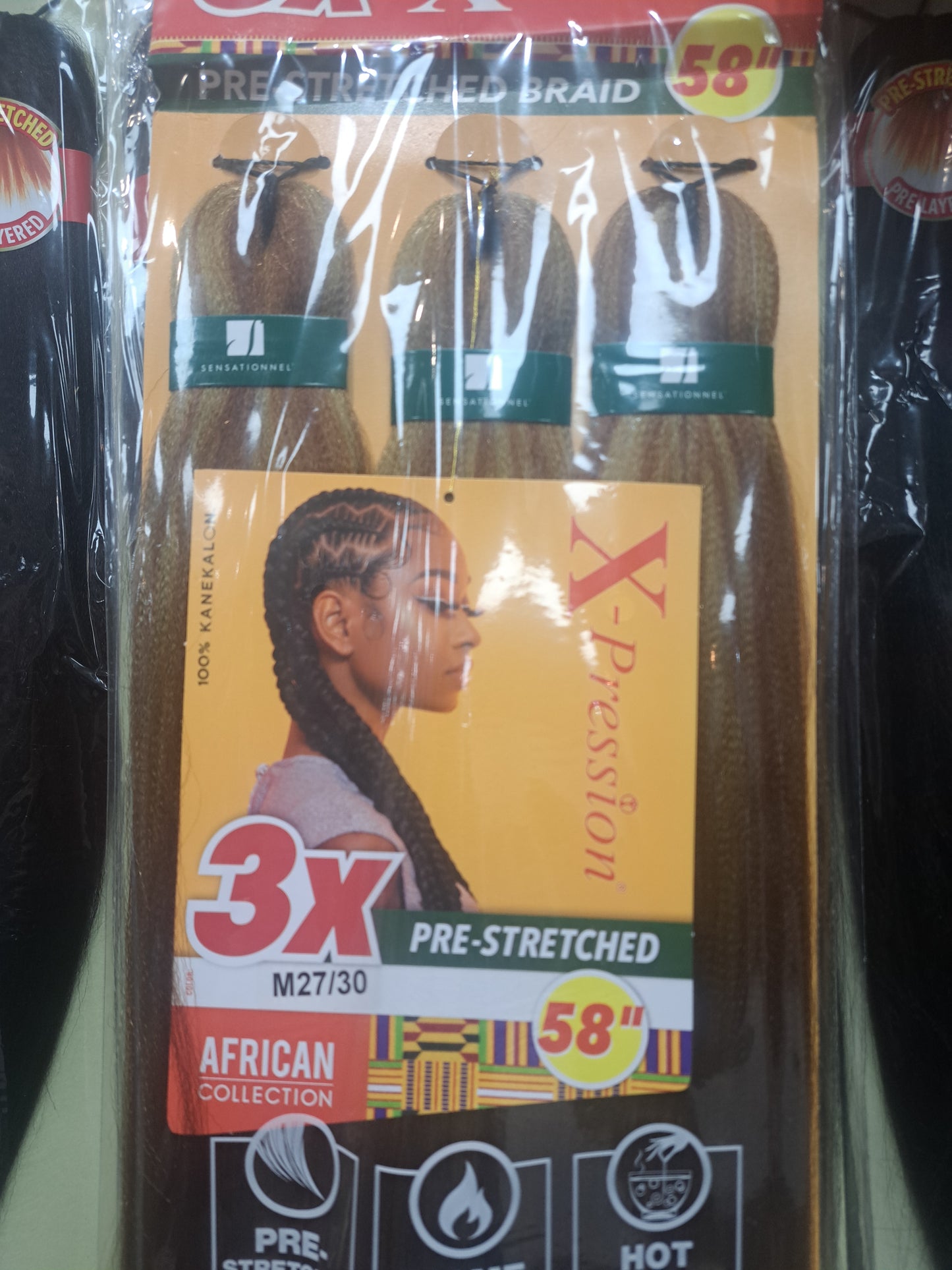 SENSATIONNEL Synthetic African Collection X-pression 3x Volume Pre-stretched Braid 58
