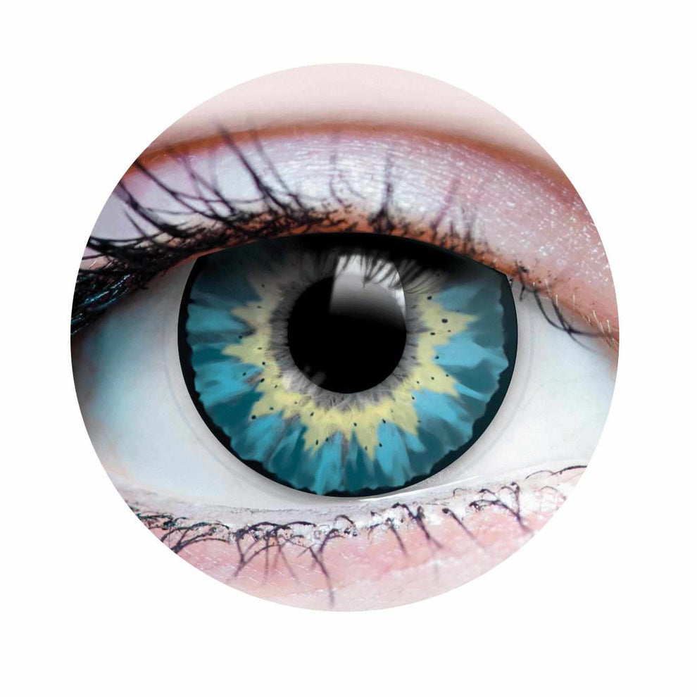 PRIMAL® Delightful Azure - Blue Colored Contacts 22742