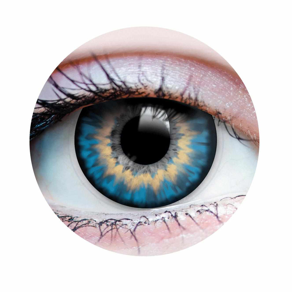 PRIMAL® Sunrise Sapphire - Blue Colored Contact Lenses 22512