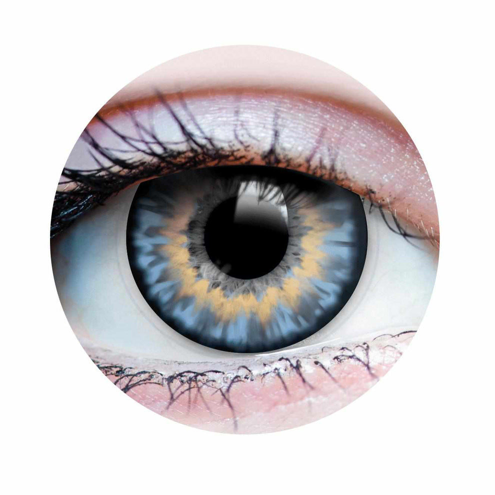 PRIMAL® Sunrise Azure - Blue Colored Contact Lenses 22517