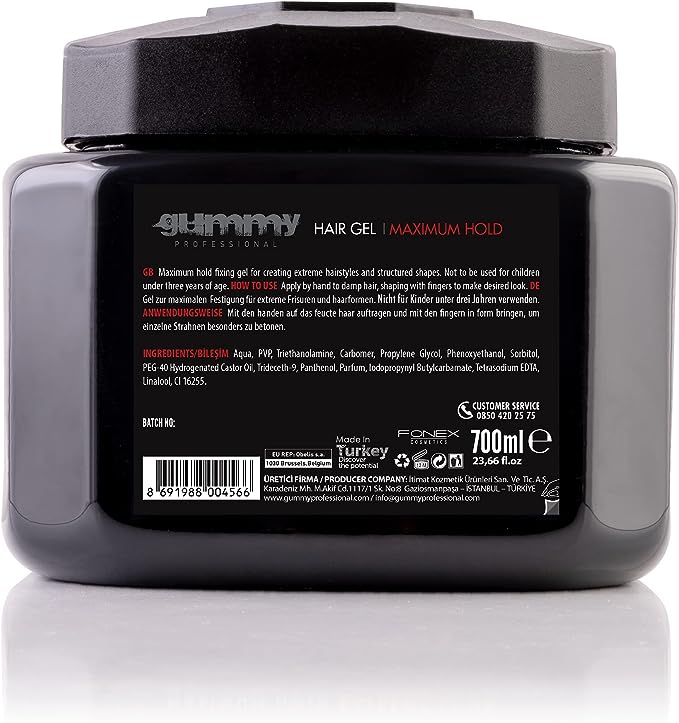 GUMMY Hair Gel Maximum Hold 23.67oz