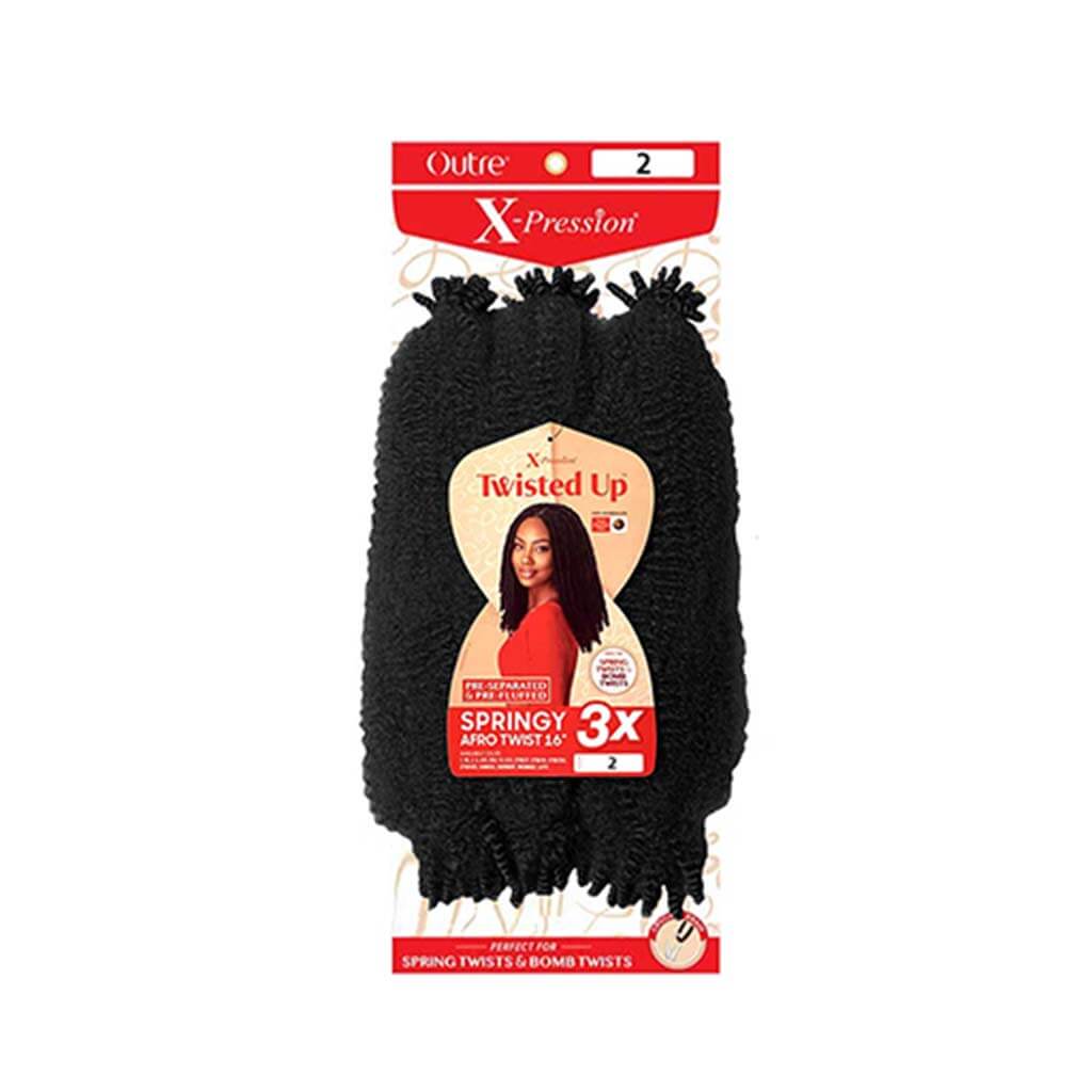 X-Pression - Twisted Up - Springy Afro Twist 16" 3X | Miami Beauty Supply