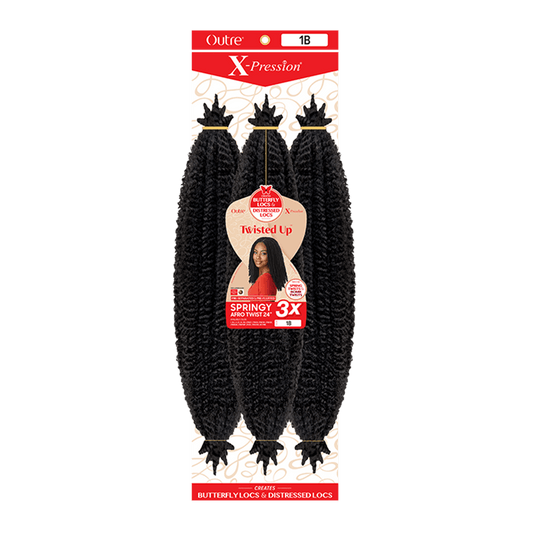 X-Pression - Twisted Up - Springy Afro Twist 24" 3X | Miami Beauty Supply